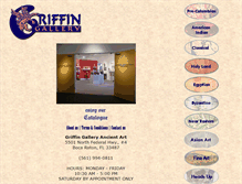 Tablet Screenshot of griffingallery.net